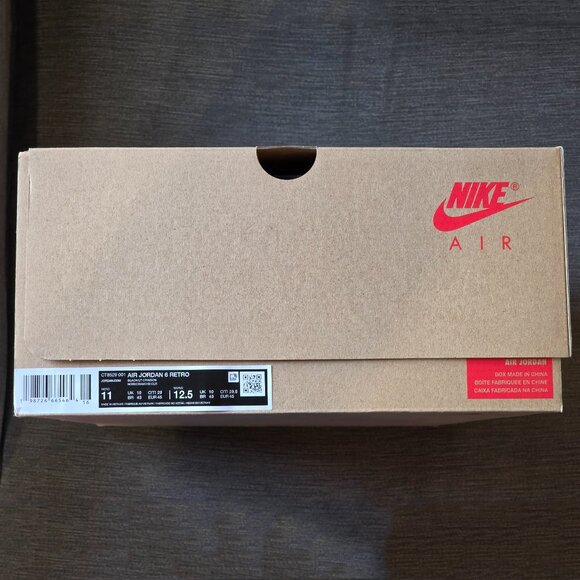 NEW NIKE AIR JORDAN 6 RETRO "INFRARED SALESMAN" MENS 11 - Picture 3 of 9